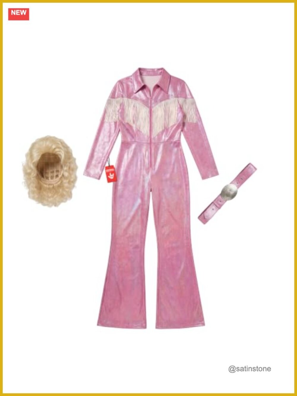 Country Singer Costume Women Bodysuit and Wig Halloween Cosplay Outfit